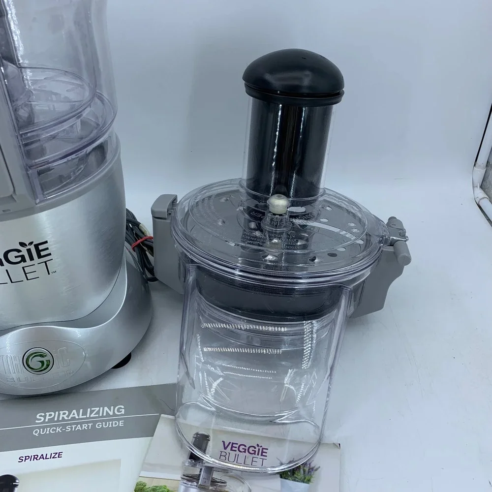 Veggie Bullet VB-101 Electric Spiralizer Food Processor Complete Manuals Tested